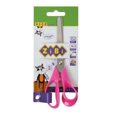 Ножиці дитячі 152 мм із пластиковими 3D-ручками, рожеві, ZB.5014-10 KIDS Line Zibi (4823078946058) купити в Україні