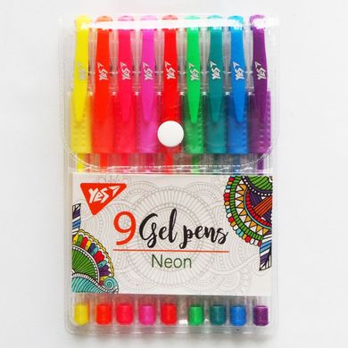 Набір гелевих ручок YES "Neon" 9 шт. купить в Украине