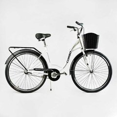 Велосипед міський Corso «FORTUNA» 28`` FR-8647 (1) одношвидкісний, сталева рама 20``, корзина, багажник купити в Україні