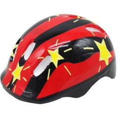 Детский защитный шлем для спорта, красный со звездочками купить в Украине
