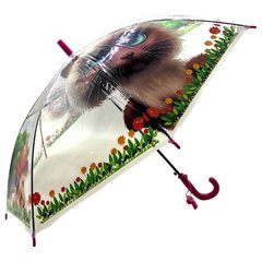 Детский зонт-трость "Котик в цветах" (66 см) купить в Украине