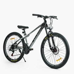 Велосипед Спортивний Corso «GTR-3000» 26" дюймів GTR-1708 (1) ГЛЯНЕЦЬ, рама алюмінієва 13``, обладнання Shimano 21 швидкість, зібран на 75% купити в Україні