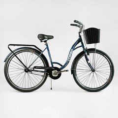 Велосипед міський Corso «FORTUNA» 28`` FR-9908 (1) одношвидкісний, сталева рама 20``, корзина, багажник купити в Україні