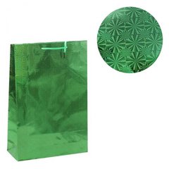 Подарочный пакет "Голографический", зелёный купить в Украине