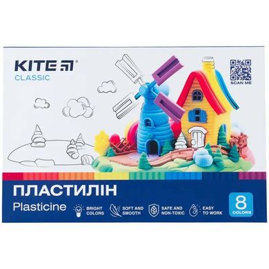 Пластилін, 8 кольорів, 160 г. Kite Classic купити в Україні