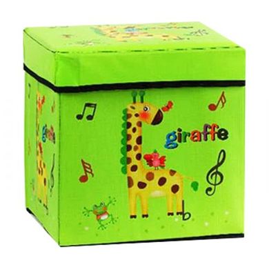 Корзина-пуфик для игрушек "Веселый жираф" купить в Украине
