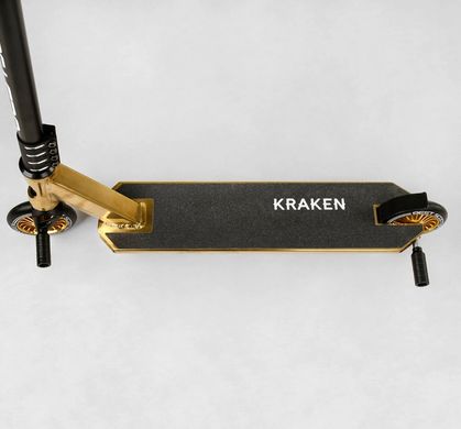 Самокат трюковый KR-93091 Best Scooter "Kraken", HIC-система, ПЭГИ, алюминиевый диск и дека, анодированный, в коробке (6900083003940)