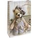 Пакет подарунковий "Дитячий" 6009 кольоровий, гігант вертикальний 45 х 30 х 12см Ведмідь в костюмі Вид 1