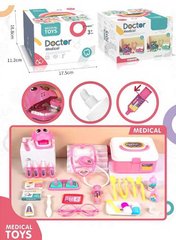Набір лікаря XF 5-4 A (80/2) "Doctor Medical", 27 елеметів, колір рожевий, у коробці купити в Україні