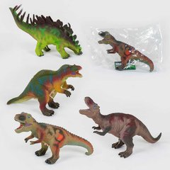 Динозавр музыкальный Q 9899-502 А (48) 4 вида, мягкий, резиновый, 35 см, в кульке купить в Украине
