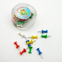 Кнопка цветная пластик 30шт ST00521 (480шт) купить в Украине