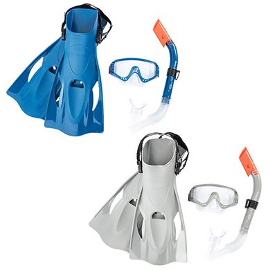 Набір для плавання BW 25020 маска, трубка, ласти, 2 кольори. купити в Україні