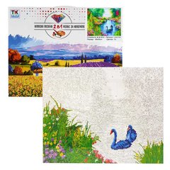 Картина за номерами + Алмазна мозаїка 2в1 YHDGJ 71301 (30) "TK Group", 50х40см, в коробці купити в Україні
