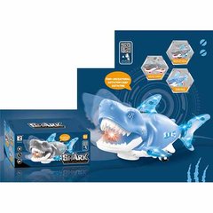 Музична іграшка ZR186 (36шт) акула, 29см, їздить/танцює, музика, світло, 2 кольори, на бат-ці, в кор-ці, 22,5-10-10,5см купить в Украине