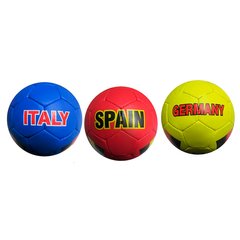М'яч футбольний 2500-287 (30шт) розмір5,ПУ1,4мм,ручна робота, 32панелі, 400-420г, 3види(країни), в пакеті купить в Украине