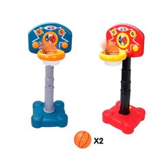 Гра 33860P (8шт) баскетбол, кільце на стійці, звук(англ), світло, м'яч 2шт 8см, 2 кольори, на бат-ці, в кор-ці, 54,5-41-11см купить в Украине