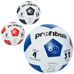 М'яч футбольний VA 0018-1 розмір 4, гума, гладкий, 360г, 3 кольори, кул. купити в Україні