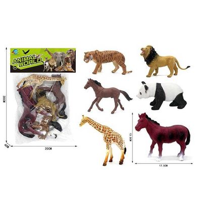 Набір тварин CL 04-63 Animal World, 6 фігурок, у пакеті (6973527421716)