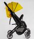 Коляска прогулянкова дитяча 73003 JOY Fabiana, колір жовтий, футкавер, телескопічна ручка (6989180360132)