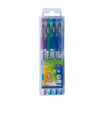 Набір з 4-х гелевих ручок GLITTER (з блискітками), 4 кольори купить в Украине