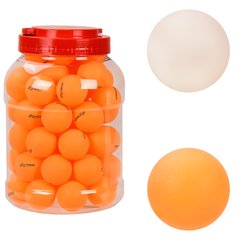 Теннисные мячики TT2131 ABS, 40 мм, в банке 60шт одного цвета (6931275721311) Оранжевый купить в Украине