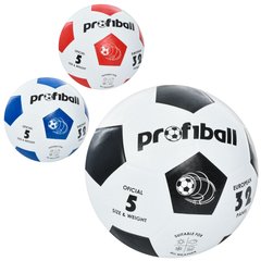 М'яч футбольний VA 0014-1 (30шт) розмір 5, гума, гладкий, 400г, в кульку, 3кольори купить в Украине