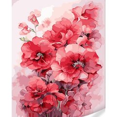 Набір для розпису по номерах "Колаж із рожевих квітів" 40х50 см купити в Україні