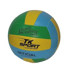 Мяч волейбольный С 40072-2 TK Sport, 260-270 грамм, PVC (6900067400727) жёлтый/голубой/зелёный Вид 3 купить в Украине