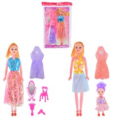 Іграшка лялька 711A-С (300шт|2) 2 види, з аксесуарами, з вбранням, в пакеті 22*39 см купити в Україні