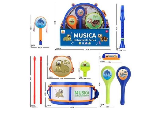 Набір музичних інструментів 717 A (12) 7 елементів, в коробці купить в Украине