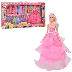 Кукла с нарядом D23-7-13 (20шт) 28см, платья, 2 вида(1в-шарнирная), в кор-ке, 65-35-5,5см купить в Украине