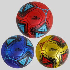 Мяч футбольный C 50162 (60) "TK Sport" 4 цвета, материал PU, вес 330 грамм, резиновый баллон, размер №5 купить в Украине