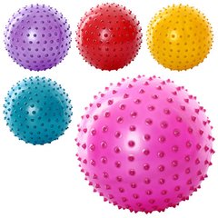Мяч массажный MS 0023 (250шт) 8 дюймов, ПВХ, 90г, 5 цветов купить в Украине