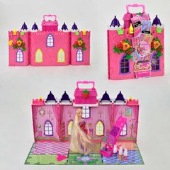 Будиночок з лялькою 68034 (18) лялька 30см, аксесуари для фарбування волосся, картонна рамка купити в Україні