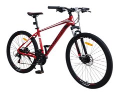 Велосипед дорослий 2-х колісн. 27,5" A212702 (1шт) LIKE2BIKE Active 1.0,червоний,рама алюм.18",21-шв, Disk brake,збірка 85% купити в Україні