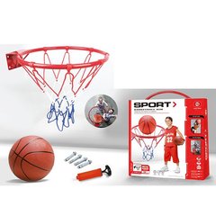 Баскетбольне кільце MR 1181 (12шт) кільце(метал) 32см, сітка, м'яч, насос, в кор-ці, 32-37-8см купить в Украине