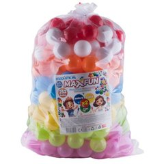 Набір кульок MaxFun 252 шт (арт.5505) діаметр 8 см., більше мʼяких кульок більше кольорів, ТМ "Максимус" купити в Україні