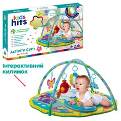 Килимок для малюків Kids Hits KH06/006 (6шт) тактильні елементи, дзеркало, яскраві стрічки, підвісні іграшки,р-р 88*88*48 см, короб.59*34,5*10 см купити в Україні