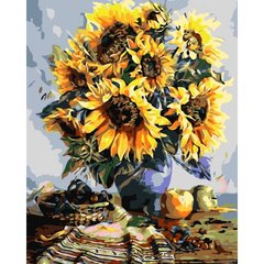Картина по номерам "Желтые подсолнухи" 40x50 см купить в Украине