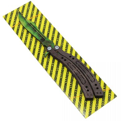 Нож Бабочка "CS GO. Emerald" BAL-E Сувенир-декор (4820242360085) купить в Украине