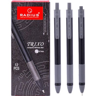 Ручка автоматична TRIXO RADIUS 780258, чорна на олійній основі, 0,7мм (8904054780258) купити в Україні