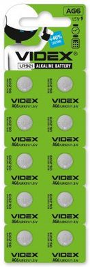 Батарейка часовая AG6 Videx LR921 1шт купити в Україні