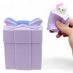 Игрушка-антистресс "Hello Kitty в подарке" (сиреневый)