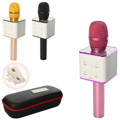 Микрофон Q7 (10шт) аккум, 25см, USB, Bluetooth, микс цветов, в футляре, 28-11,5-7см купить в Украине