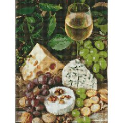 Алмазна мозаїка "Вино з сиром" купити в Україні