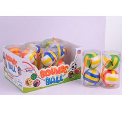 Мяч YY-56 (288шт) фомовый, набор 2шт, 6см, в колбе, 12(микс цветов) в дисплее, 26,5-20-12,5см купить в Украине