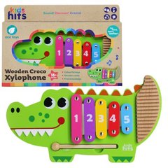 Деревʼяна іграшка Kids hits арт. KH20/018 крокодил дерев. ксилофон кор. 32,7*22,6*3,4 см