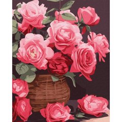 Картина за номерами "Барвисті троянди" купити в Україні