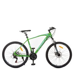 Велосипед 26 д.G26VELOCITY A26.1 алюм. рама 19", SHIMANO 21SP, алюм. DB, зелено-чорний. купити в Україні