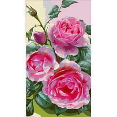 Картина по номерам "Розы" 50х25 см купить в Украине